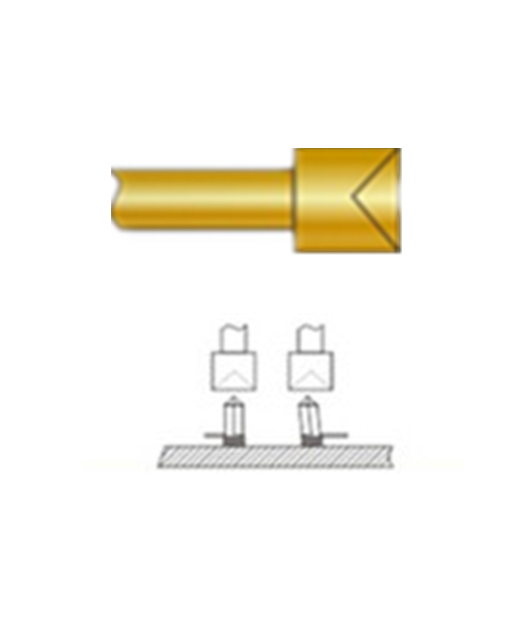 杯頭探針、探針用法圖、探針原理圖、測試探針圖片