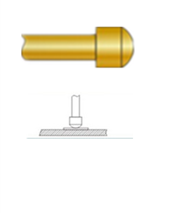 圓頭探針、探針用法圖、探針原理圖、測試探針圖片