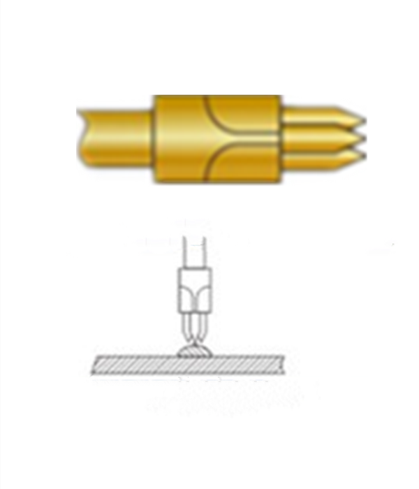 三尖頭探針、探針用法圖、探針原理圖、測試探針圖片