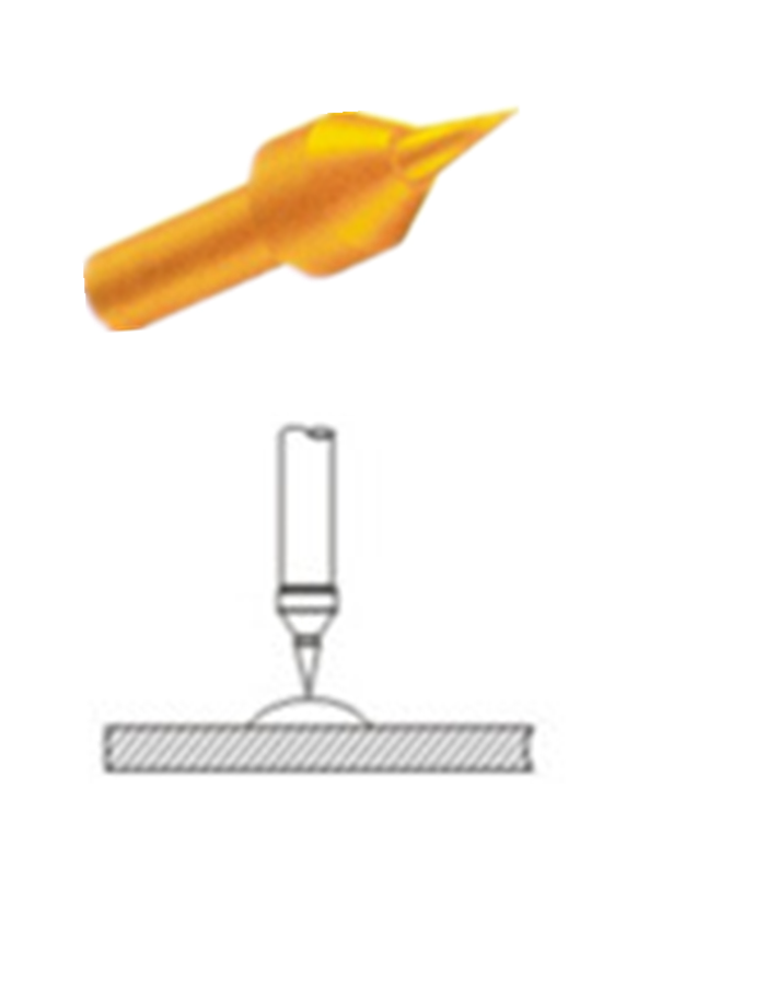 探針頭型、測試探針探針頭、探針頭部形狀、頂針頭