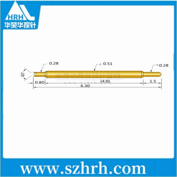 0.51-UJ-6.3L ，華榮華雙頭測試探針廠家