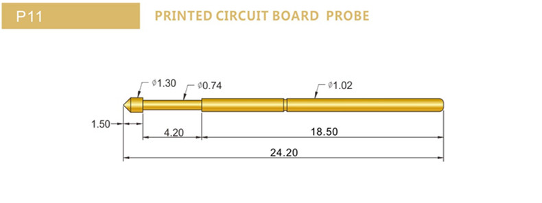 P11探針尺寸，華榮華測試探針選型，測試探針規(guī)格型號